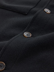 Black Soft Touch Padded Shacket - Image 8 of 9