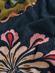 Placement Ikat Print Crinkle Mesh Sleeveless Longline Tunic - Image 3 of 6