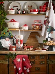 4er Set Tassen mit Weihnachtswichtel-Motiv - Bild 1 von 3