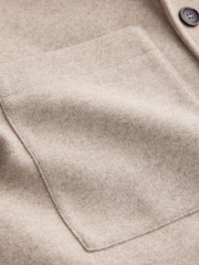 Neutral Soft Touch Padded Shacket - Image 10 of 10