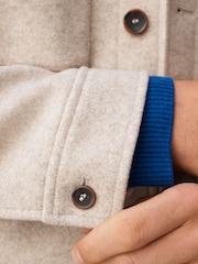 Neutral Soft Touch Padded Shacket - Image 5 of 10