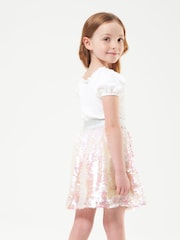 Angel & Rocket Pink Iridescent Sequin Skirt - Image 3 of 6
