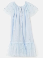 Angel & Rocket Blue Sequin Party Mesh Dress - Image 5 of 6