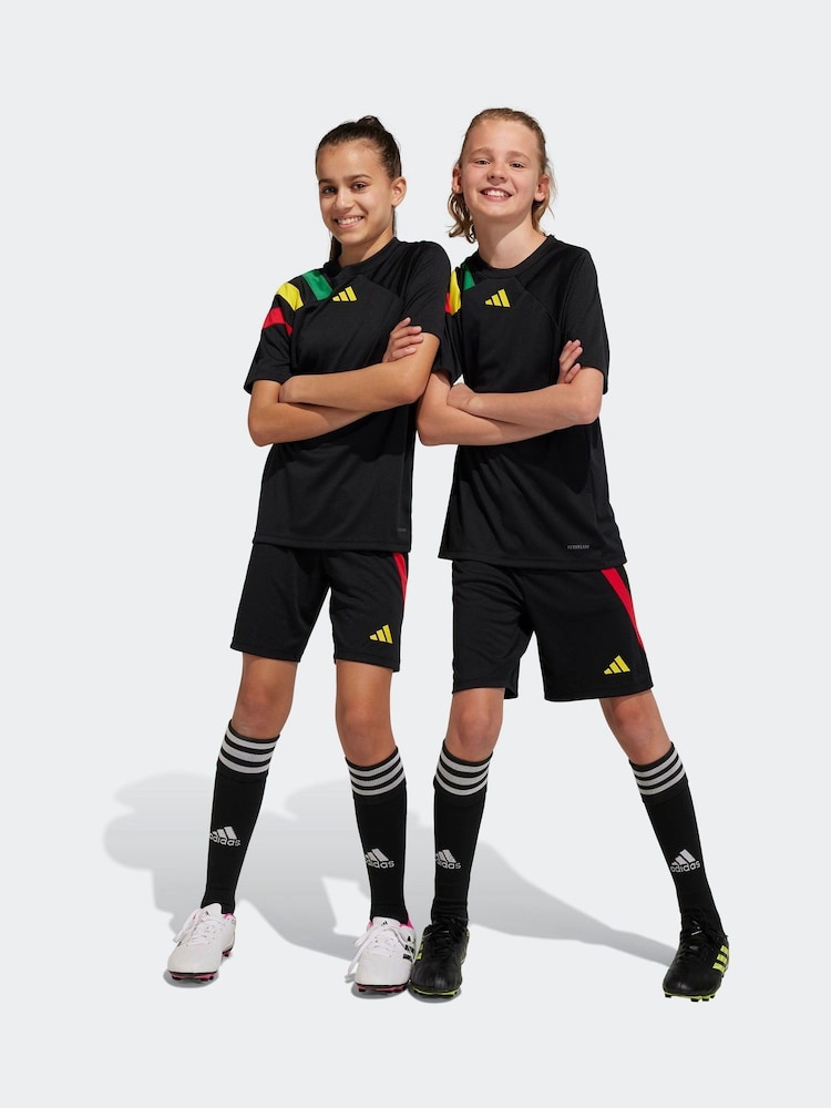 adidas Red Black Fortore 23 Shorts - Image 1 of 6 adidas Red Black Fortore 23 Shorts - Image 1 of 6
