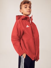 adidas Red Entrada Rain Jacket - Image 1 of 8