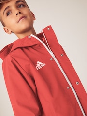 adidas Red Entrada Rain Jacket - Image 3 of 8
