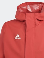 adidas Red Entrada Rain Jacket - Image 6 of 8