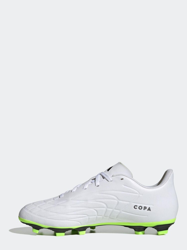 adidas White/Black Sport Performance Adult Copa Pure.4 Flexible Ground Football Boots - Image 2 of 9