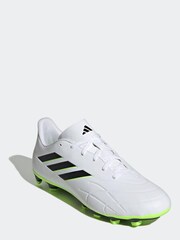 adidas White/Black Sport Performance Adult Copa Pure.4 Flexible Ground Football Boots - Image 3 of 9