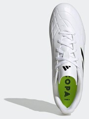 adidas White/Black Sport Performance Adult Copa Pure.4 Flexible Ground Football Boots - Image 6 of 9