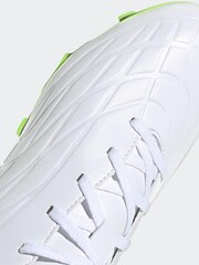 adidas White/Black Sport Performance Adult Copa Pure.4 Flexible Ground Football Boots - Image 9 of 9