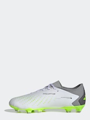adidas White/Black Adult Predator Accuracy.3 L Firm Ground Boots - Image 2 of 9