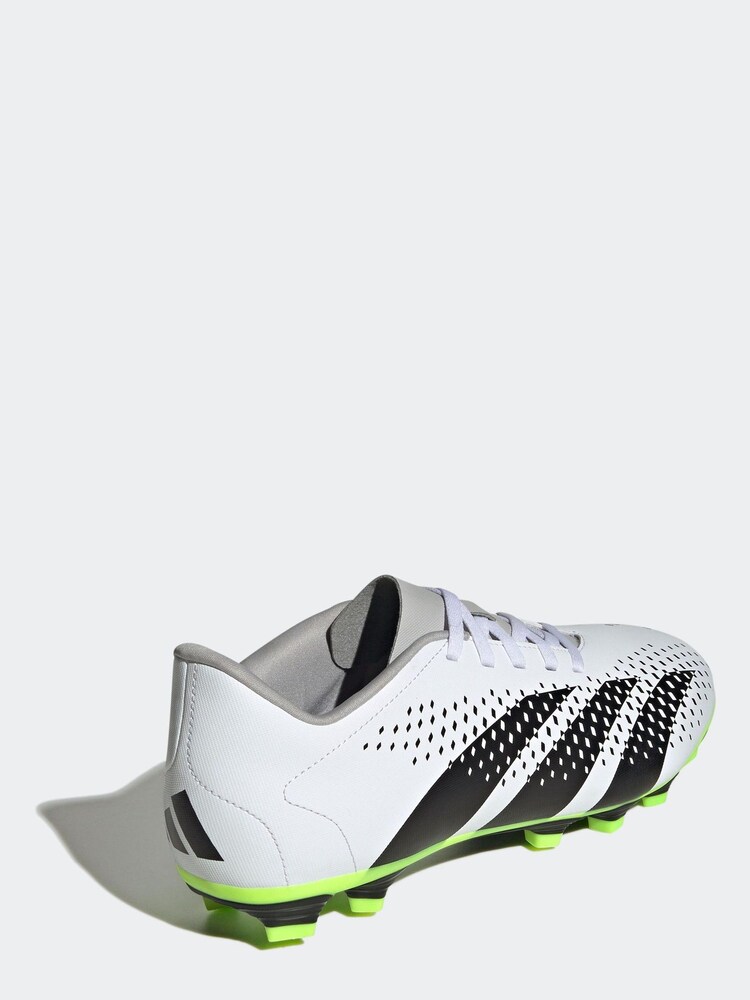 adidas White/Black Football Boots - Image 4 of 9