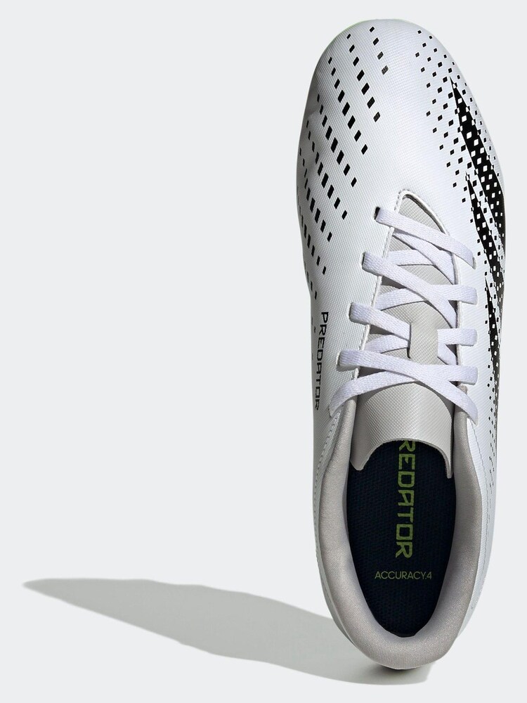 adidas White/Black Football Boots - Image 6 of 9