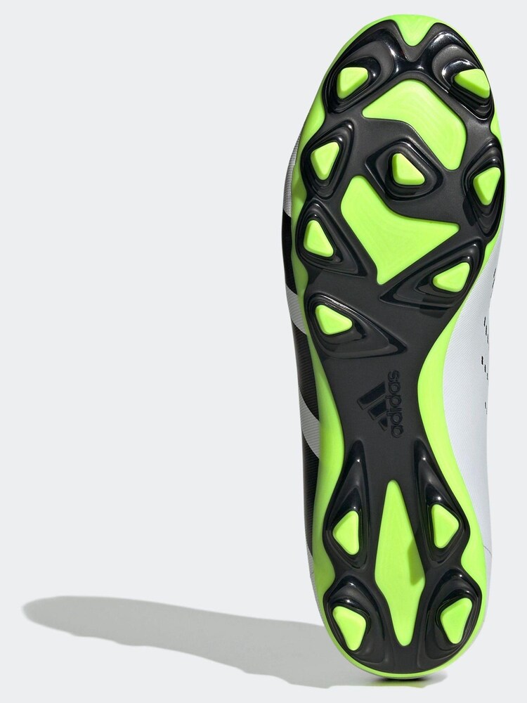 adidas White/Black Football Boots - Image 7 of 9