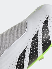 adidas White/Black Kids Predator Accuracy.3 Laceless Firm Ground Boots - Image 9 of 9