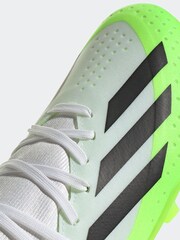 adidas White/Black Kids X Crazyfast.3 Firm Ground Football Boots - Image 7 of 8