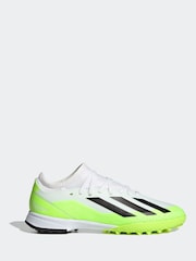 adidas White/Black X Crazyfast.3 Turf Football Boots - Image 1 of 9