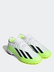 adidas White/Black X Crazyfast.3 Turf Football Boots - Image 3 of 9