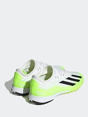 adidas White/Black X Crazyfast.3 Turf Football Boots - Image 4 of 9