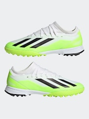 adidas White/Black X Crazyfast.3 Turf Football Boots - Image 5 of 9