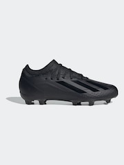 adidas Black Football Performance Kids X Crazyfast.3 Firm Ground Boots - Image 1 of 9