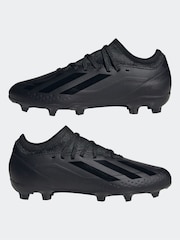 adidas Black Football Performance Kids X Crazyfast.3 Firm Ground Boots - Image 5 of 9