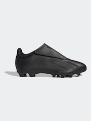 adidas Black Football X Crazyfast.4 Hook-and-Loop Flexible Ground Boots - Image 1 of 9