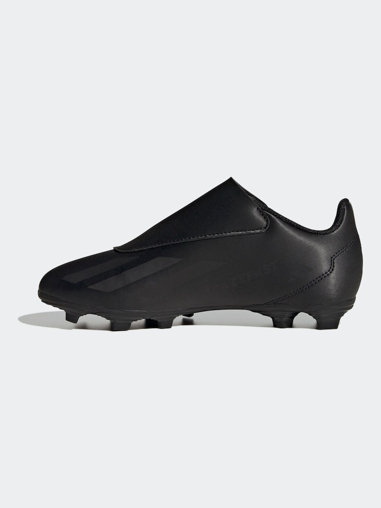 adidas Black Football X Crazyfast.4 Hook-and-Loop Flexible Ground Boots - Image 2 of 9