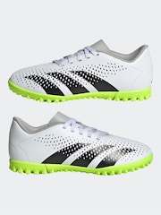 adidas White/Black Football Sport Kids Predator Accuracy.4 Turf Boots - Image 4 of 6