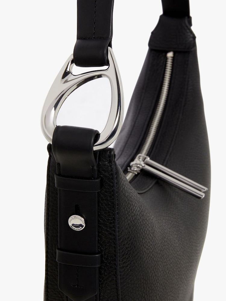 Jasper Conran London Scoop Black Shoulder Bag - Image 5 of 5