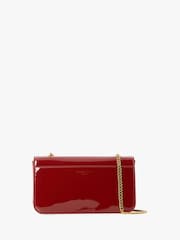 Rot - Jasper Conran London Abendhandtasche in Lackoptik mit Kettenriemen - Bild 2 von 4