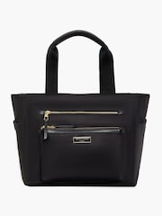 Jasper Conran London Black Nylon Shopper Tote Bag - Image 1 of 4