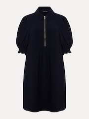 Phase Eight Navy Blue Zip Candice Mini Dress - Image 5 of 5