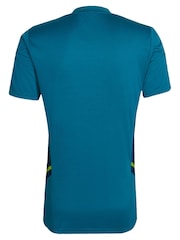 adidas Blue Juventus Training Football Jersey - Image 3 of 3