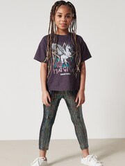 Silver Holographic Sparkle Sequin Leggings (3-16yrs) - Image 2 of 6