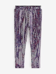 Pink Holographic Sparkle Sequin Leggings (3-16yrs) - Image 5 of 6