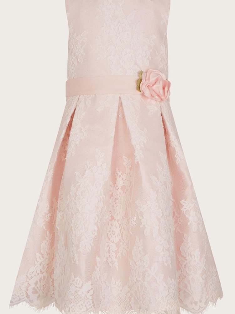 Monsoon Pink Lola Lace Dress - Image 1 of 3