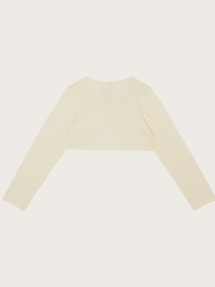Monsoon Natural Pearl Trim Cardigan - Image 2 of 2
