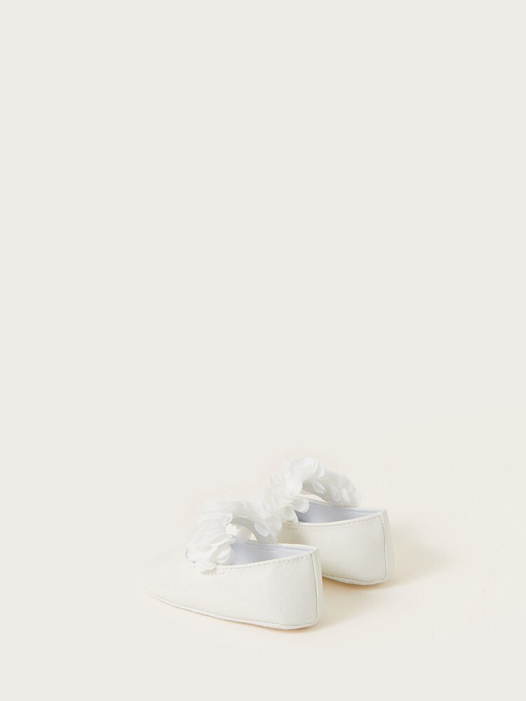 Monsoon Natural Shimmer Corsage Booties - Image 2 of 3