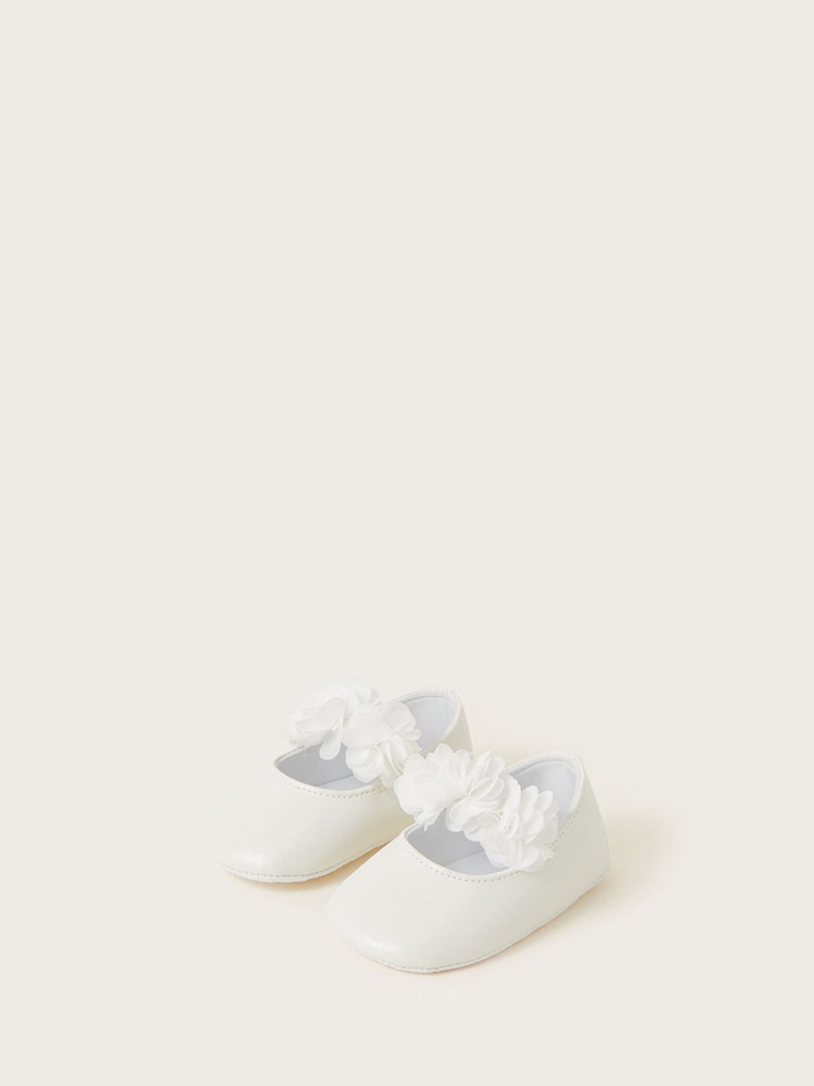Monsoon Natural Shimmer Corsage Booties - Image 3 of 3