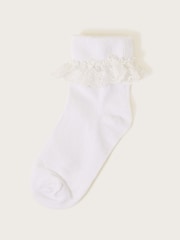 Monsoon White Flower Lace Socks - Image 1 of 2