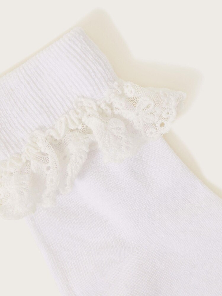 Monsoon White Flower Lace Socks - Image 2 of 2