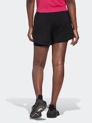 adidas Black Aeroready Minimal 2-in-1 Shorts - Image 2 of 7