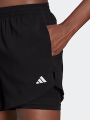 adidas Black Aeroready Minimal 2-in-1 Shorts - Image 5 of 7