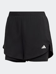 adidas Black Aeroready Minimal 2-in-1 Shorts - Image 7 of 7