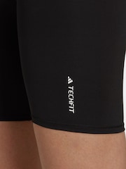 adidas Dark Black Techfit Bike Shorts - Image 5 of 7
