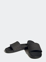 adidas Black Sportswear Adilette Comfort Swim Slides - Image 4 of 9