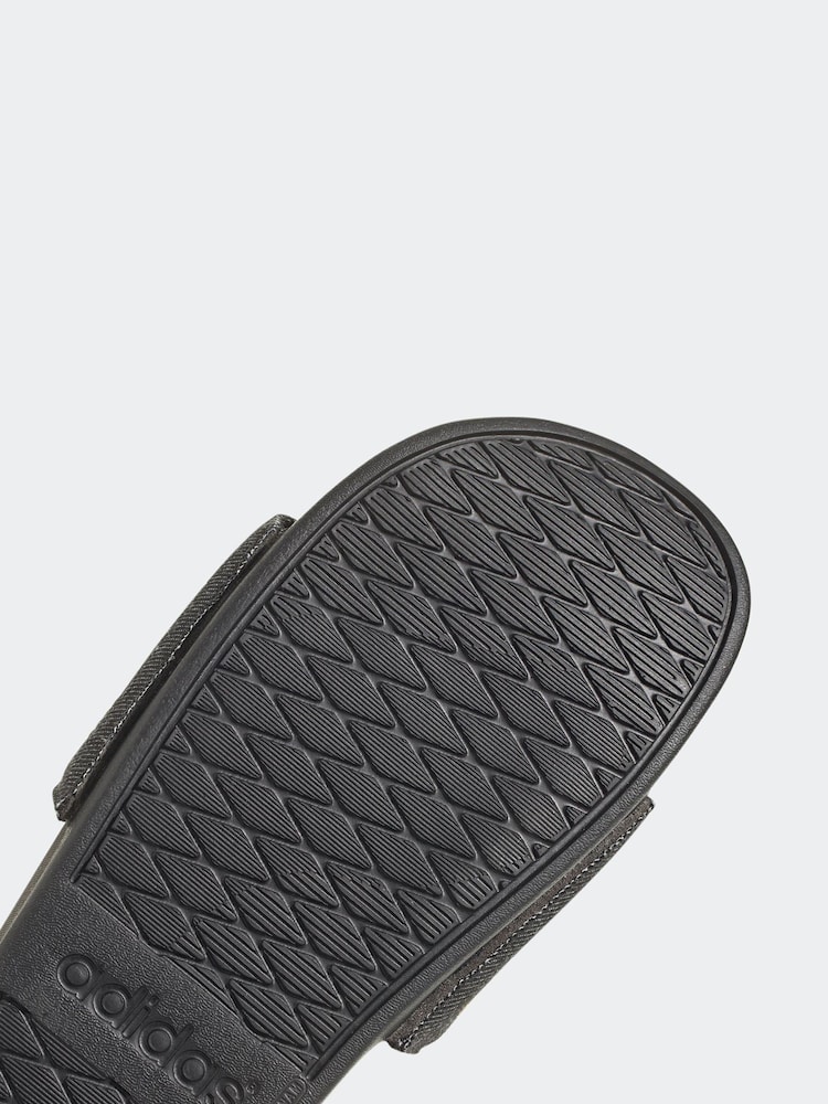 adidas Black Sportswear Adilette Comfort Swim Slides - Image 9 of 9