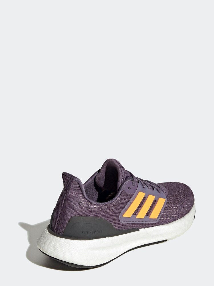 adidas Purple/Orange Performance Running Pureboost 23 Trainers - Image 2 of 9